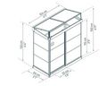 Växthus Ivy 133 x 63 cm Svart Canopia by Palram